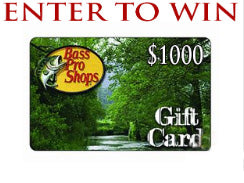 RAFFLE: BASS PRO SHOP GIFT CARD $1000